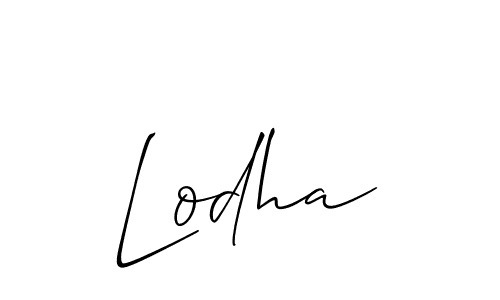 Allison_Script is a professional signature style that is perfect for those who want to add a touch of class to their signature. It is also a great choice for those who want to make their signature more unique. Get Lodha name to fancy signature for free. Lodha signature style 2 images and pictures png