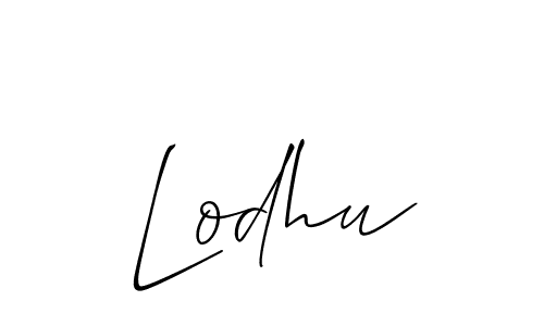You should practise on your own different ways (Allison_Script) to write your name (Lodhu) in signature. don't let someone else do it for you. Lodhu signature style 2 images and pictures png