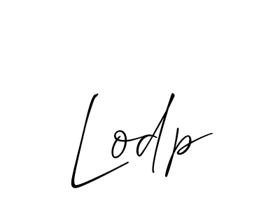 Use a signature maker to create a handwritten signature online. With this signature software, you can design (Allison_Script) your own signature for name Lodp. Lodp signature style 2 images and pictures png