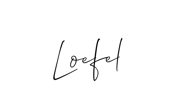 Loefel stylish signature style. Best Handwritten Sign (Allison_Script) for my name. Handwritten Signature Collection Ideas for my name Loefel. Loefel signature style 2 images and pictures png