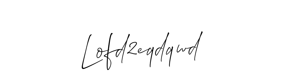 Make a beautiful signature design for name Lofd2eqdqwd. With this signature (Allison_Script) style, you can create a handwritten signature for free. Lofd2eqdqwd signature style 2 images and pictures png