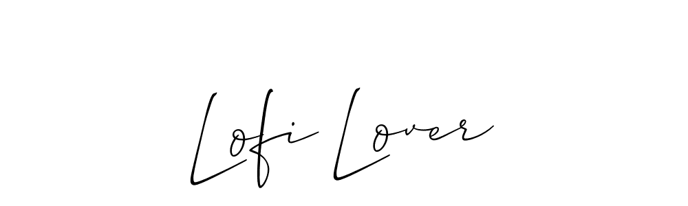 if you are searching for the best signature style for your name Lofi Lover. so please give up your signature search. here we have designed multiple signature styles  using Allison_Script. Lofi Lover signature style 2 images and pictures png