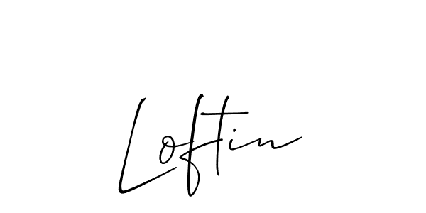 Loftin stylish signature style. Best Handwritten Sign (Allison_Script) for my name. Handwritten Signature Collection Ideas for my name Loftin. Loftin signature style 2 images and pictures png