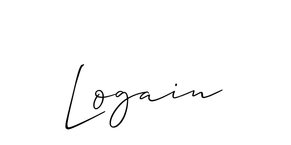 It looks lik you need a new signature style for name Logain. Design unique handwritten (Allison_Script) signature with our free signature maker in just a few clicks. Logain signature style 2 images and pictures png