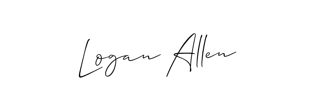 Create a beautiful signature design for name Logan Allen. With this signature (Allison_Script) fonts, you can make a handwritten signature for free. Logan Allen signature style 2 images and pictures png