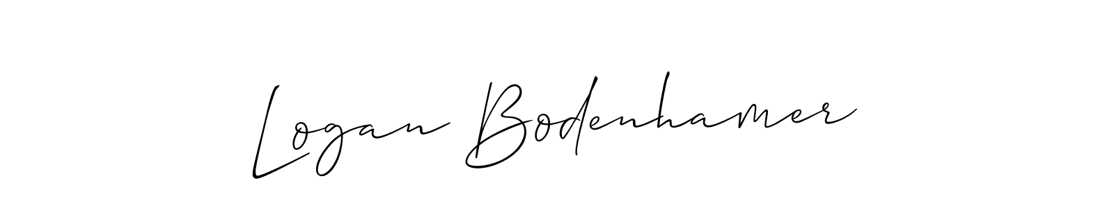 How to make Logan Bodenhamer signature? Allison_Script is a professional autograph style. Create handwritten signature for Logan Bodenhamer name. Logan Bodenhamer signature style 2 images and pictures png