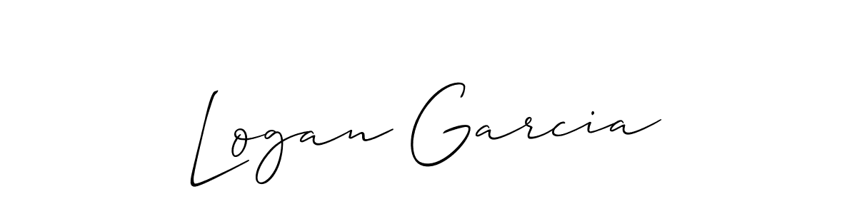 Logan Garcia stylish signature style. Best Handwritten Sign (Allison_Script) for my name. Handwritten Signature Collection Ideas for my name Logan Garcia. Logan Garcia signature style 2 images and pictures png