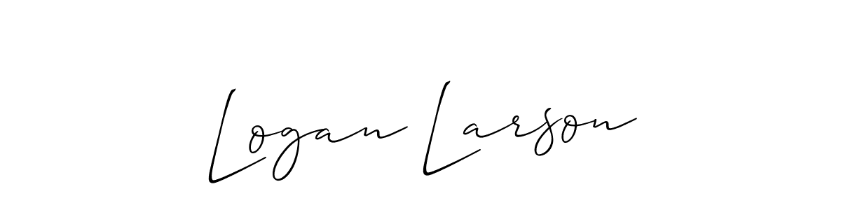Create a beautiful signature design for name Logan Larson. With this signature (Allison_Script) fonts, you can make a handwritten signature for free. Logan Larson signature style 2 images and pictures png