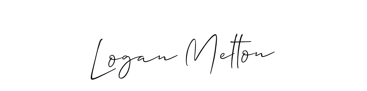 You should practise on your own different ways (Allison_Script) to write your name (Logan Melton) in signature. don't let someone else do it for you. Logan Melton signature style 2 images and pictures png