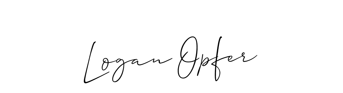 Make a short Logan Opfer signature style. Manage your documents anywhere anytime using Allison_Script. Create and add eSignatures, submit forms, share and send files easily. Logan Opfer signature style 2 images and pictures png