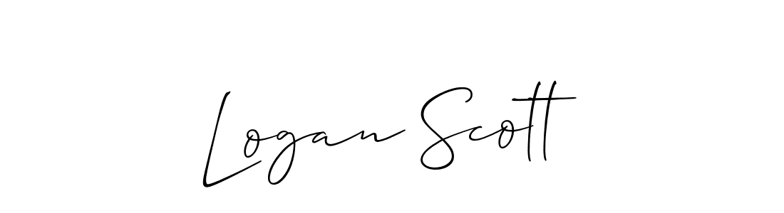 The best way (Allison_Script) to make a short signature is to pick only two or three words in your name. The name Logan Scott include a total of six letters. For converting this name. Logan Scott signature style 2 images and pictures png