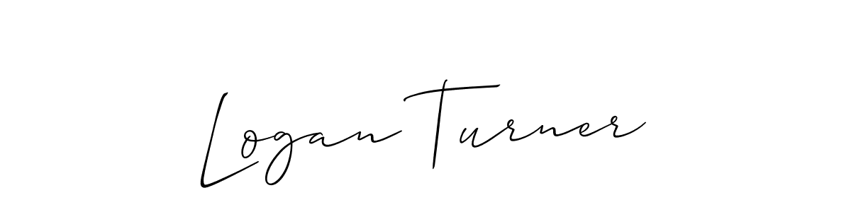 It looks lik you need a new signature style for name Logan Turner. Design unique handwritten (Allison_Script) signature with our free signature maker in just a few clicks. Logan Turner signature style 2 images and pictures png