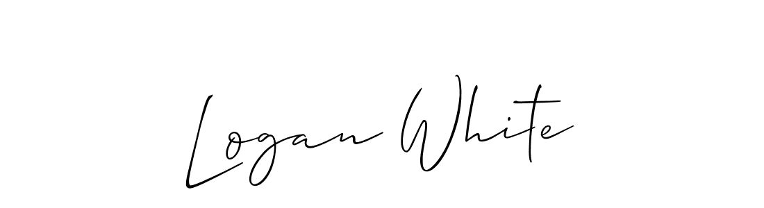 Create a beautiful signature design for name Logan White. With this signature (Allison_Script) fonts, you can make a handwritten signature for free. Logan White signature style 2 images and pictures png