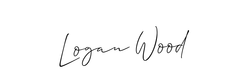 Use a signature maker to create a handwritten signature online. With this signature software, you can design (Allison_Script) your own signature for name Logan Wood. Logan Wood signature style 2 images and pictures png
