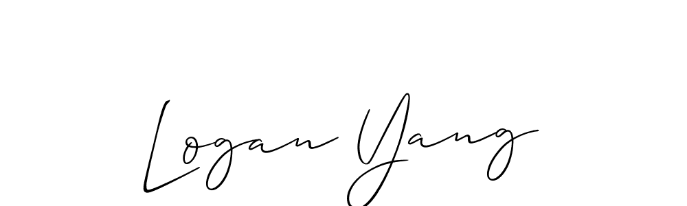 Similarly Allison_Script is the best handwritten signature design. Signature creator online .You can use it as an online autograph creator for name Logan Yang. Logan Yang signature style 2 images and pictures png