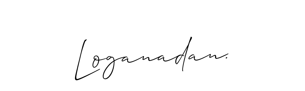 Best and Professional Signature Style for Loganadan.. Allison_Script Best Signature Style Collection. Loganadan. signature style 2 images and pictures png