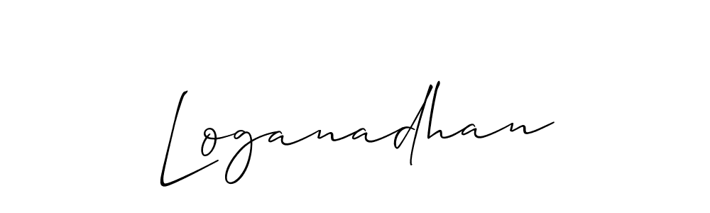 You should practise on your own different ways (Allison_Script) to write your name (Loganadhan) in signature. don't let someone else do it for you. Loganadhan signature style 2 images and pictures png