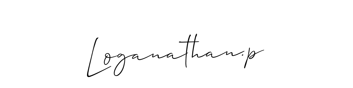 Also You can easily find your signature by using the search form. We will create Loganathan.p name handwritten signature images for you free of cost using Allison_Script sign style. Loganathan.p signature style 2 images and pictures png