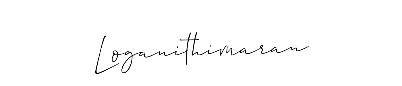 The best way (Allison_Script) to make a short signature is to pick only two or three words in your name. The name Loganithimaran include a total of six letters. For converting this name. Loganithimaran signature style 2 images and pictures png