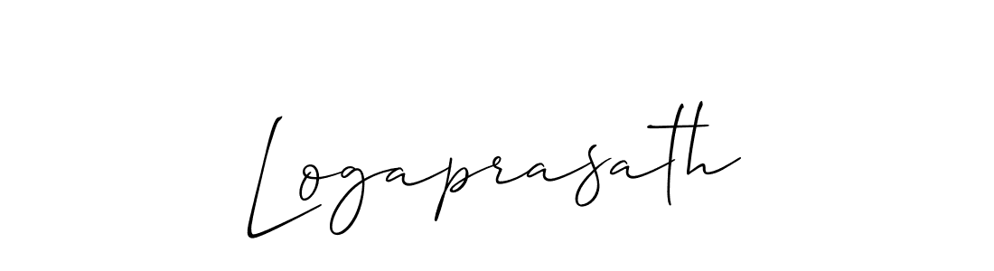 It looks lik you need a new signature style for name Logaprasath. Design unique handwritten (Allison_Script) signature with our free signature maker in just a few clicks. Logaprasath signature style 2 images and pictures png