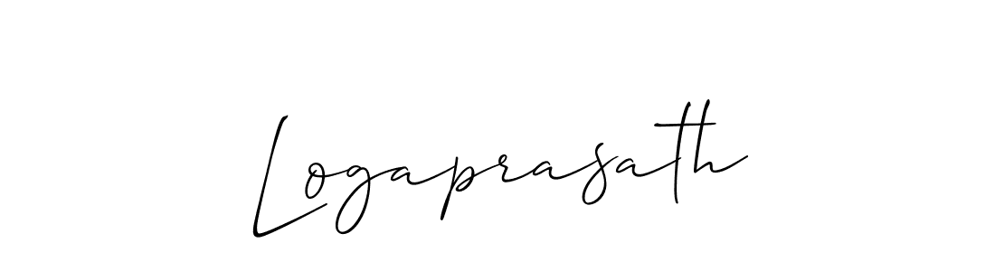 It looks lik you need a new signature style for name Logaprasath. Design unique handwritten (Allison_Script) signature with our free signature maker in just a few clicks. Logaprasath signature style 2 images and pictures png