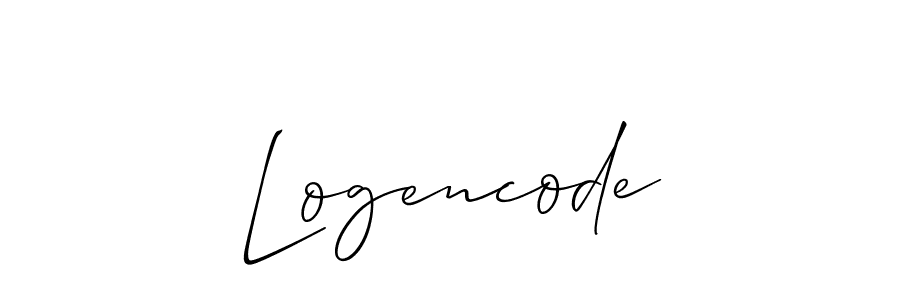 Logencode stylish signature style. Best Handwritten Sign (Allison_Script) for my name. Handwritten Signature Collection Ideas for my name Logencode. Logencode signature style 2 images and pictures png