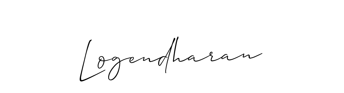 Make a beautiful signature design for name Logendharan. With this signature (Allison_Script) style, you can create a handwritten signature for free. Logendharan signature style 2 images and pictures png