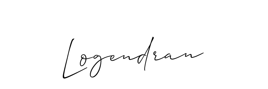 You should practise on your own different ways (Allison_Script) to write your name (Logendran) in signature. don't let someone else do it for you. Logendran signature style 2 images and pictures png