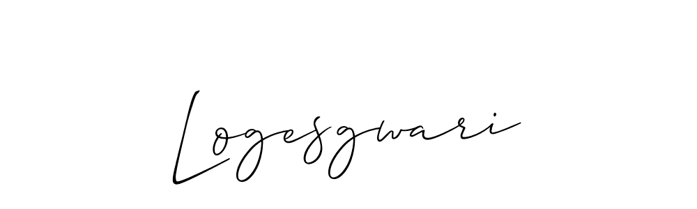 if you are searching for the best signature style for your name Logesgwari. so please give up your signature search. here we have designed multiple signature styles  using Allison_Script. Logesgwari signature style 2 images and pictures png