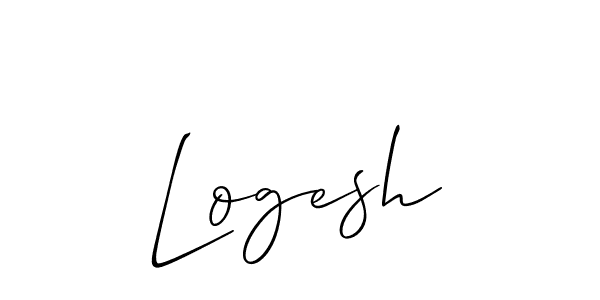 The best way (Allison_Script) to make a short signature is to pick only two or three words in your name. The name Logesh include a total of six letters. For converting this name. Logesh signature style 2 images and pictures png