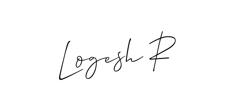 Also we have Logesh R name is the best signature style. Create professional handwritten signature collection using Allison_Script autograph style. Logesh R signature style 2 images and pictures png