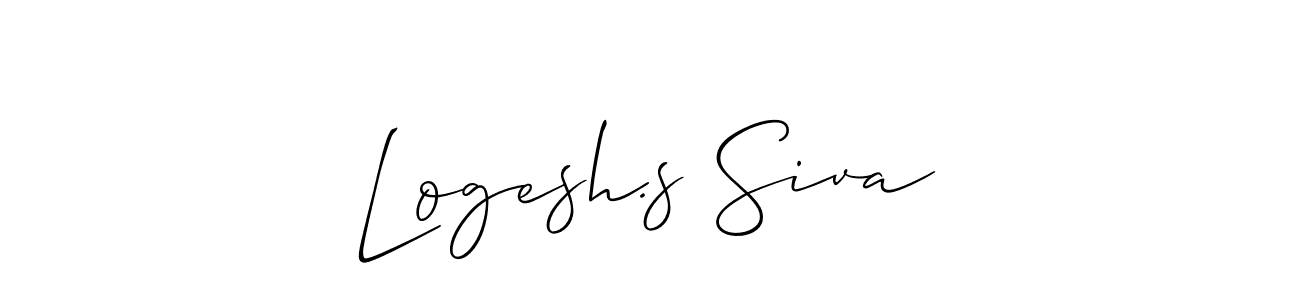 This is the best signature style for the Logesh.s Siva name. Also you like these signature font (Allison_Script). Mix name signature. Logesh.s Siva signature style 2 images and pictures png