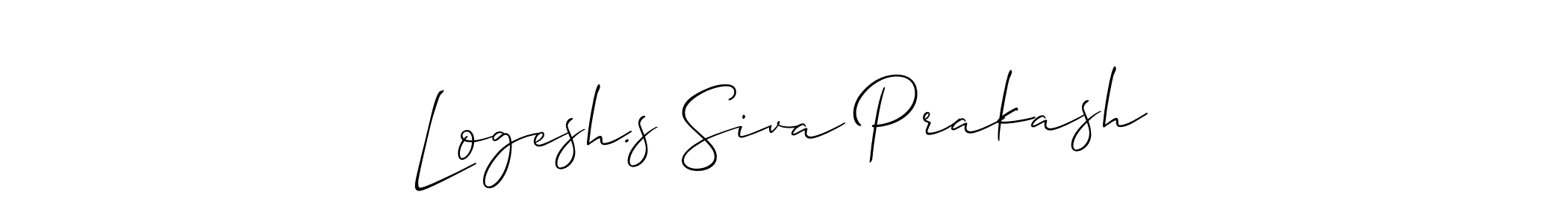 Once you've used our free online signature maker to create your best signature Allison_Script style, it's time to enjoy all of the benefits that Logesh.s Siva Prakash name signing documents. Logesh.s Siva Prakash signature style 2 images and pictures png