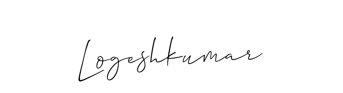 Make a short Logeshkumar signature style. Manage your documents anywhere anytime using Allison_Script. Create and add eSignatures, submit forms, share and send files easily. Logeshkumar signature style 2 images and pictures png