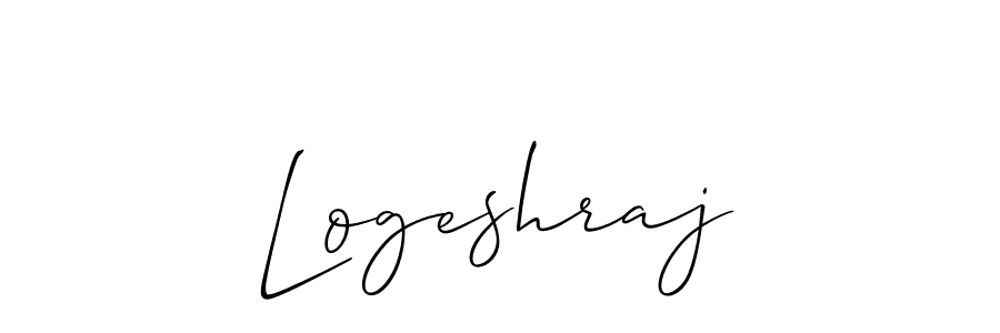 How to make Logeshraj name signature. Use Allison_Script style for creating short signs online. This is the latest handwritten sign. Logeshraj signature style 2 images and pictures png