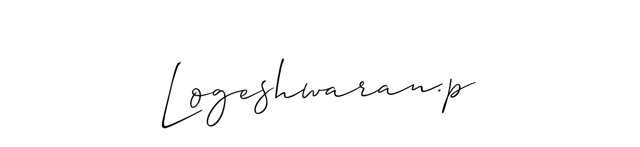Best and Professional Signature Style for Logeshwaran.p. Allison_Script Best Signature Style Collection. Logeshwaran.p signature style 2 images and pictures png