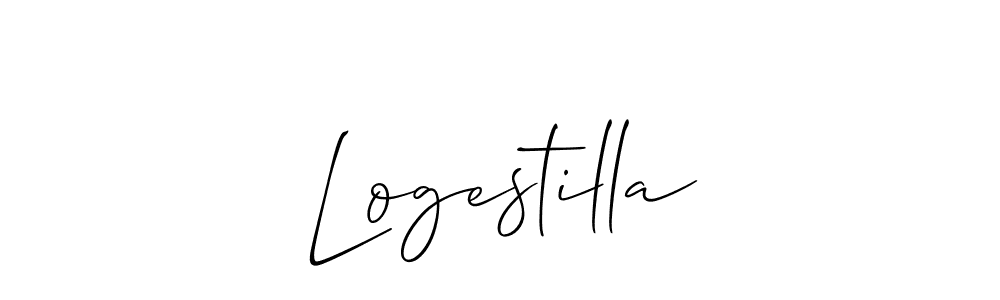Create a beautiful signature design for name Logestilla. With this signature (Allison_Script) fonts, you can make a handwritten signature for free. Logestilla signature style 2 images and pictures png