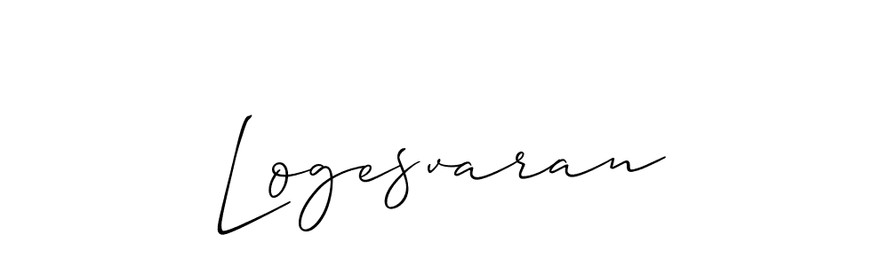 Allison_Script is a professional signature style that is perfect for those who want to add a touch of class to their signature. It is also a great choice for those who want to make their signature more unique. Get Logesvaran name to fancy signature for free. Logesvaran signature style 2 images and pictures png