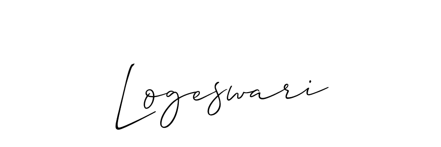 The best way (Allison_Script) to make a short signature is to pick only two or three words in your name. The name Logeswari include a total of six letters. For converting this name. Logeswari signature style 2 images and pictures png