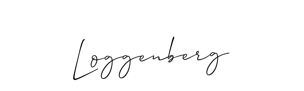 Best and Professional Signature Style for Loggenberg. Allison_Script Best Signature Style Collection. Loggenberg signature style 2 images and pictures png