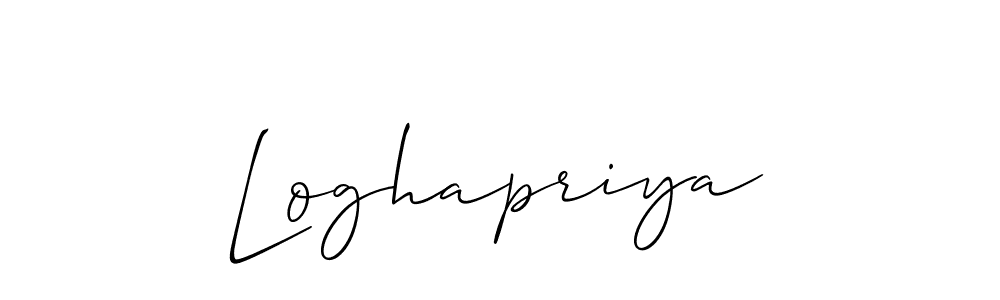 Make a beautiful signature design for name Loghapriya. Use this online signature maker to create a handwritten signature for free. Loghapriya signature style 2 images and pictures png