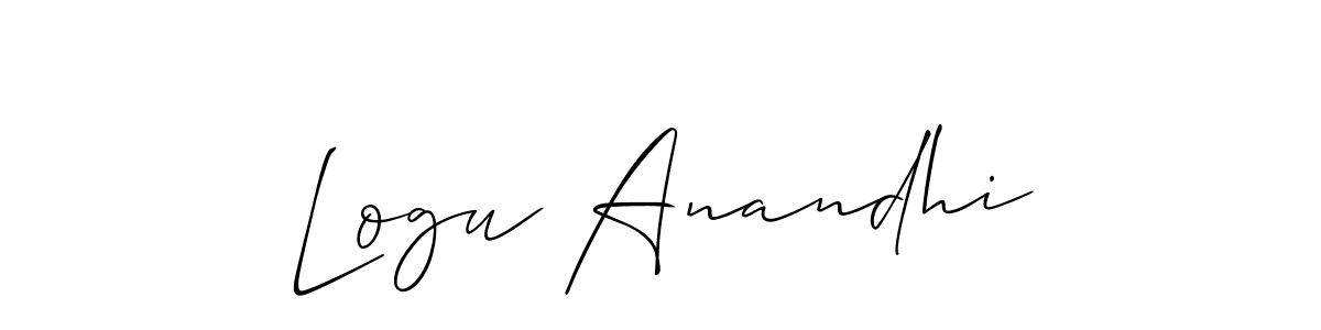 You can use this online signature creator to create a handwritten signature for the name Logu Anandhi. This is the best online autograph maker. Logu Anandhi signature style 2 images and pictures png