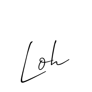 Make a beautiful signature design for name Loh. Use this online signature maker to create a handwritten signature for free. Loh signature style 2 images and pictures png