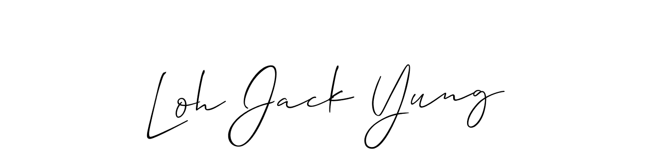 Make a beautiful signature design for name Loh Jack Yung. Use this online signature maker to create a handwritten signature for free. Loh Jack Yung signature style 2 images and pictures png