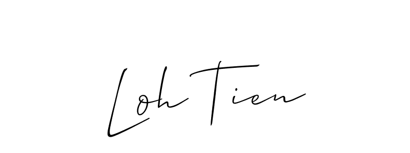 Here are the top 10 professional signature styles for the name Loh Tien. These are the best autograph styles you can use for your name. Loh Tien signature style 2 images and pictures png