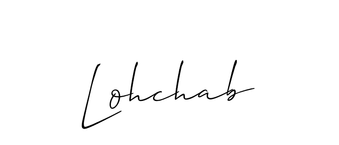 Best and Professional Signature Style for Lohchab. Allison_Script Best Signature Style Collection. Lohchab signature style 2 images and pictures png