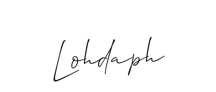 Also You can easily find your signature by using the search form. We will create Lohdaph name handwritten signature images for you free of cost using Allison_Script sign style. Lohdaph signature style 2 images and pictures png