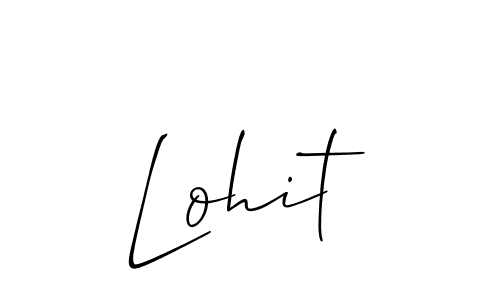 Design your own signature with our free online signature maker. With this signature software, you can create a handwritten (Allison_Script) signature for name Lohit. Lohit signature style 2 images and pictures png