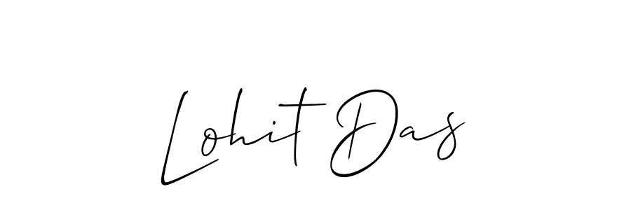 How to make Lohit Das name signature. Use Allison_Script style for creating short signs online. This is the latest handwritten sign. Lohit Das signature style 2 images and pictures png