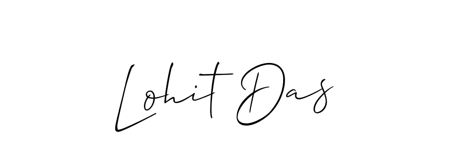 How to make Lohit Das name signature. Use Allison_Script style for creating short signs online. This is the latest handwritten sign. Lohit Das signature style 2 images and pictures png